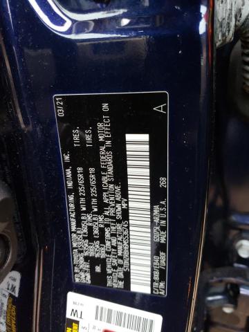 5TDHZRBH6MS536745 - 2021 TOYOTA HIGHLANDER XLE BLUE photo 14