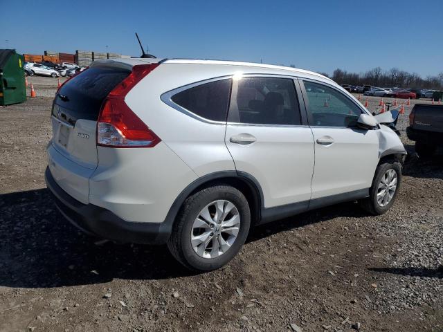 5J6RM4H74CL054726 - 2012 HONDA CR-V EXL WHITE photo 3