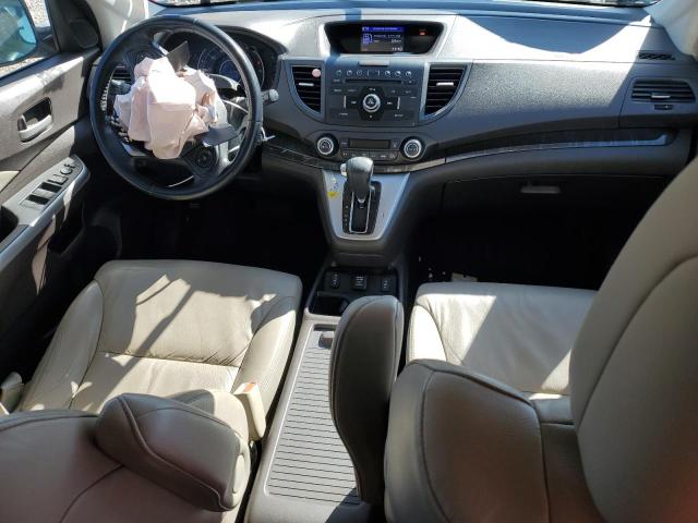 5J6RM4H74CL054726 - 2012 HONDA CR-V EXL WHITE photo 8