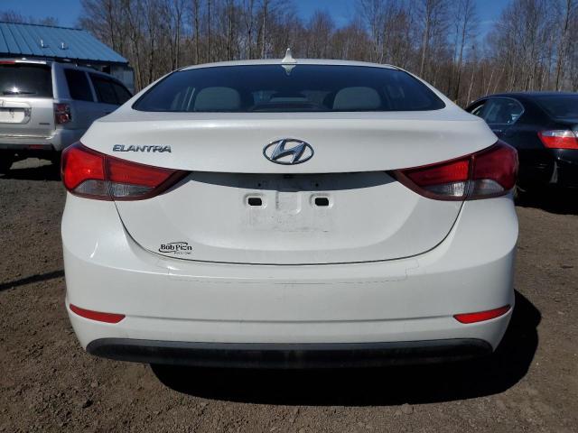 5NPDH4AE1FH598168 - 2015 HYUNDAI ELANTRA SE WHITE photo 6