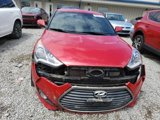 KMHTC6AE9GU285538 - 2016 HYUNDAI VELOSTER TURBO RED photo 5