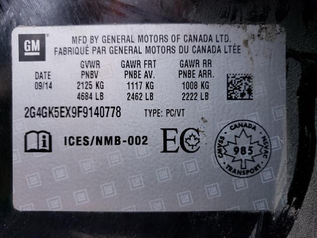 2G4GK5EX9F9140778 - 2015 BUICK REGAL 黑色 照片 12