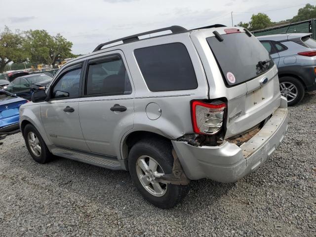 1FMCU03ZX8KA52601 - 2008 FORD ESCAPE XLT SILVER photo 2