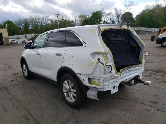 5XYPGDA36KG569054 - 2019 KIA SORENTO L WHITE photo 2