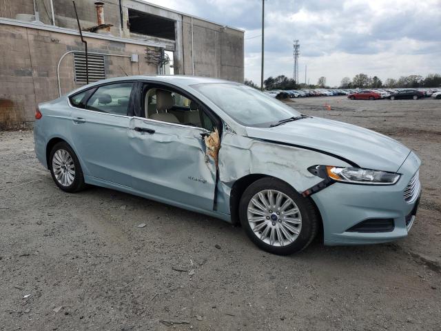 3FA6P0LU1DR174899 - 2013 FORD FUSION SE HYBRID BLUE photo 4