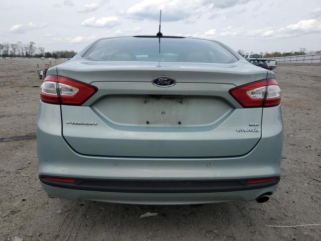 3FA6P0LU1DR174899 - 2013 FORD FUSION SE HYBRID BLUE photo 6