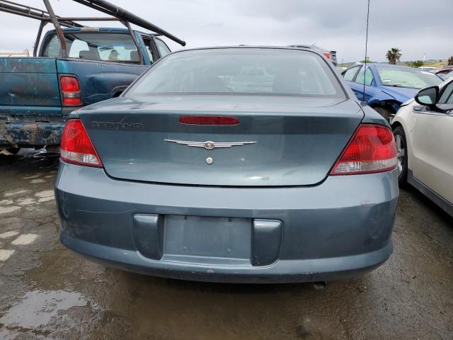 1C3EL46X76N173989 - 2006 CHRYSLER SEBRING BLUE photo 6