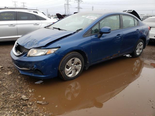 19XFB2F52DE096925 - 2013 HONDA CIVIC LX BLUE photo 1