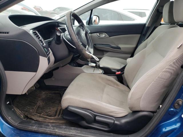 19XFB2F52DE096925 - 2013 HONDA CIVIC LX BLUE photo 7