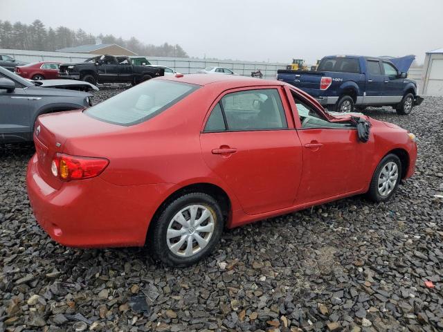 2T1BU4EE9AC308395 - 2010 TOYOTA COROLLA BASE RED photo 3