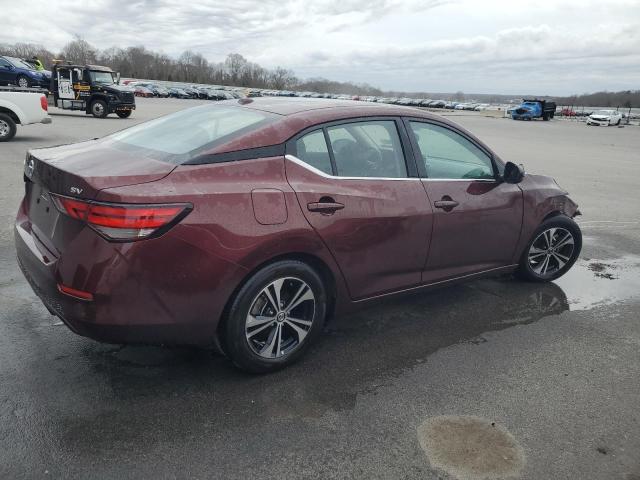 3N1AB8CV8NY292193 - 2022 NISSAN SENTRA SV RED photo 3