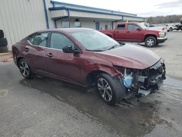 3N1AB8CV8NY292193 - 2022 NISSAN SENTRA SV RED photo 4