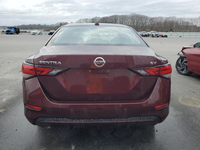 3N1AB8CV8NY292193 - 2022 NISSAN SENTRA SV RED photo 6