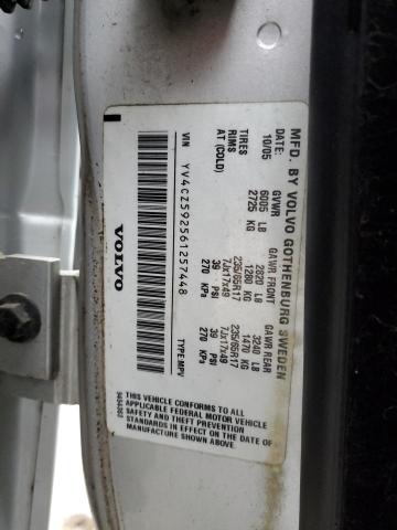 YV4CZ592561257448 - 2006 VOLVO XC90 SILVER photo 12