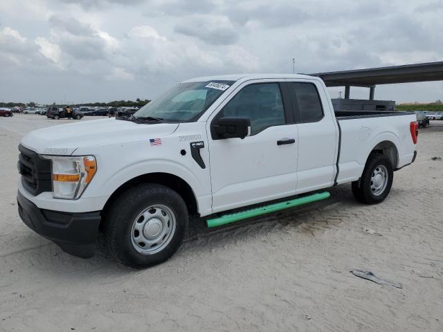 1FTEX1C85MKE57454 - 2021 FORD F150 SUPER CAB WHITE photo 1