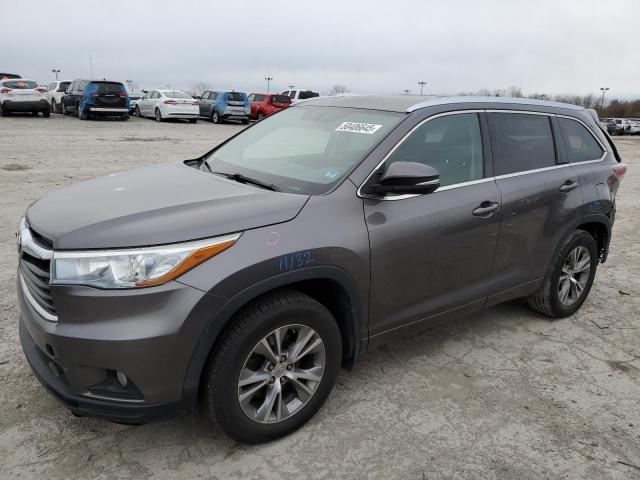 5TDJKRFH3FS121868 - 2015 TOYOTA HIGHLANDER XLE 灰色 照片 1