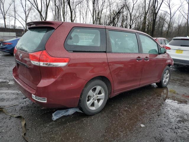 5TDZK3DC8ES448269 - 2014 TOYOTA SIENNA BURGUNDY photo 3