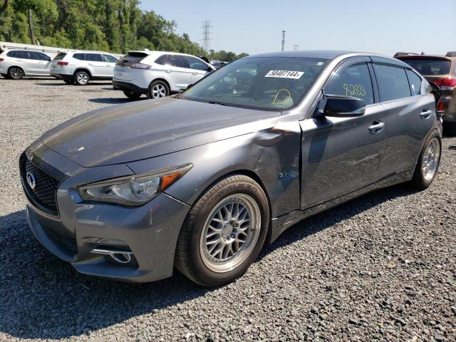 JN1BV7AP5EM691687 - 2014 INFINITI Q50 BASE GRAY photo 1