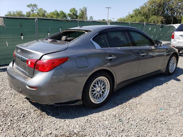 JN1BV7AP5EM691687 - 2014 INFINITI Q50 BASE GRAY photo 3