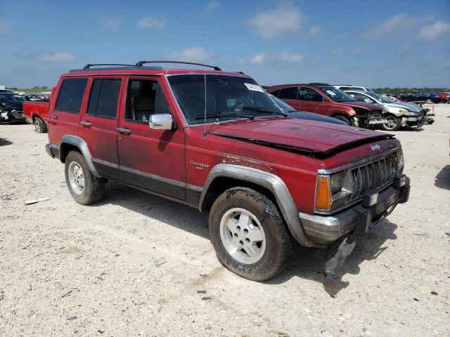 1J4FJ58S7NL136040 - 1992 JEEP CHEROKEE LAREDO MAROON photo 4