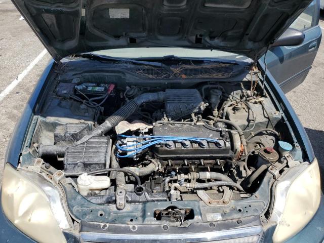 2HGEJ6616YH566971 - 2000 HONDA CIVIC BASE GREEN photo 11