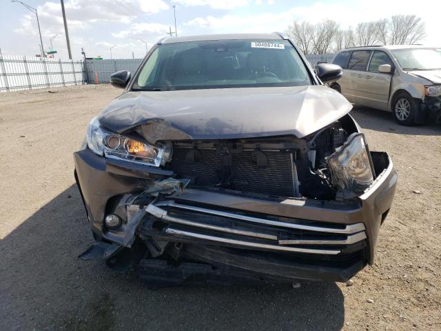 5TDJZRFH5KS569826 - 2019 TOYOTA HIGHLANDER SE GRAY photo 5