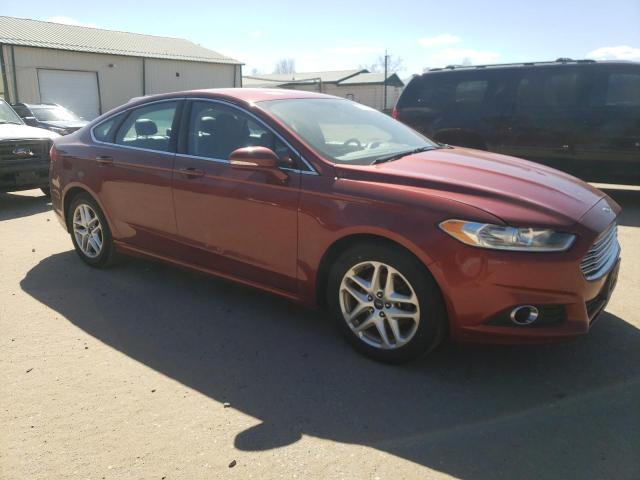 3FA6P0HD2ER314050 - 2014 FORD FUSION SE RED photo 4