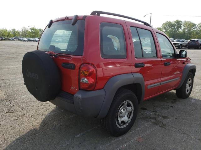 1J4GK48K72W365260 - 2002 JEEP LIBERTY SPORT RED photo 3