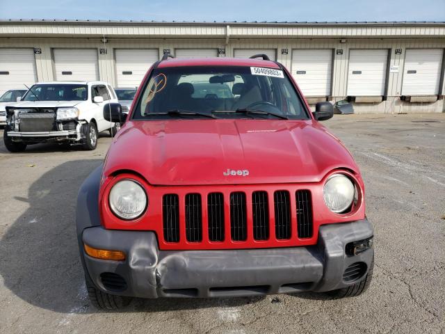 1J4GK48K72W365260 - 2002 JEEP LIBERTY SPORT RED photo 5
