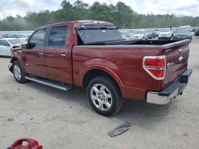1FTFW1CT2EKF02413 - 2014 FORD F150 SUPERCREW RED photo 2