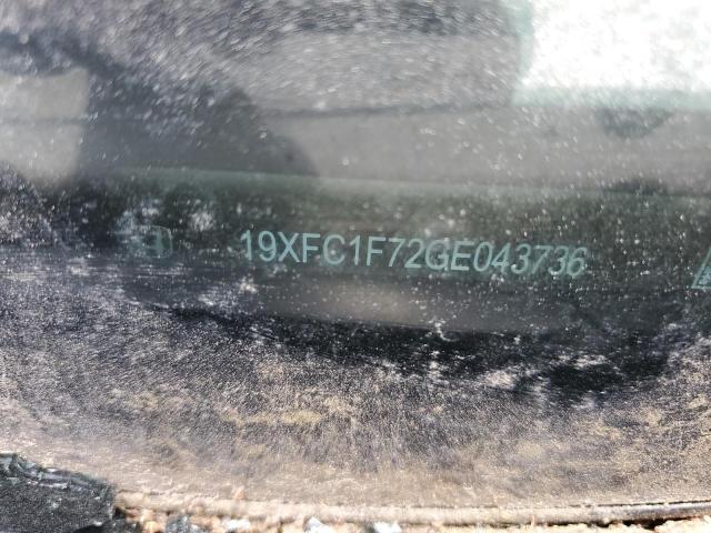 19XFC1F72GE043736 - 2016 HONDA CIVIC EXL თეთრი ფოტო 13