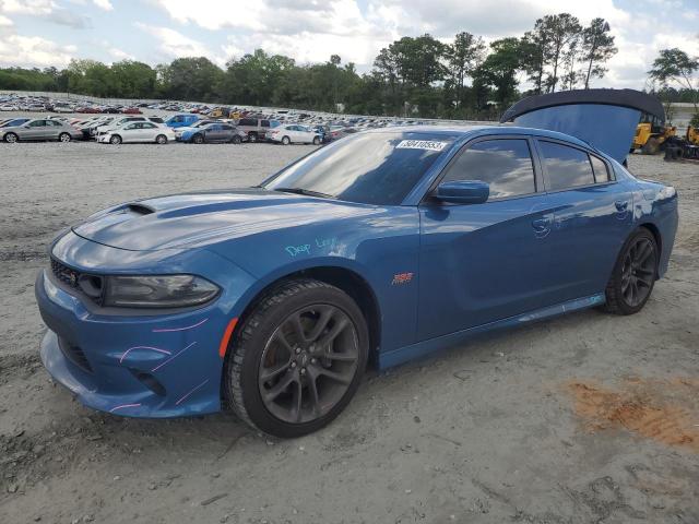 2C3CDXGJ1LH244317 - 2020 DODGE CHARGER SCAT PACK BLUE photo 1