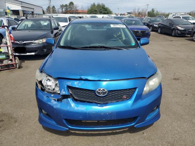 2T1BU4EE0AC285864 - 2010 TOYOTA COROLLA BASE BLUE photo 5