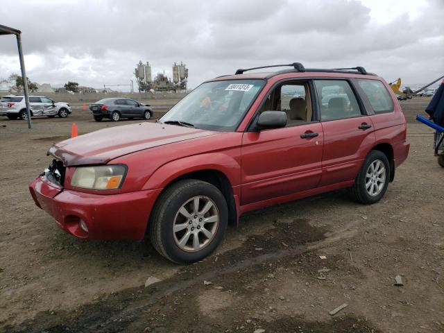 JF1SG65625H737669 - 2005 SUBARU FORESTER 2.5XS RED photo 1