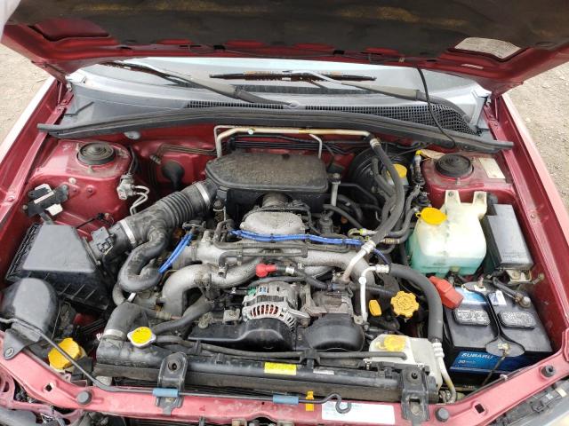 JF1SG65625H737669 - 2005 SUBARU FORESTER 2.5XS წითელი ფოტო 11
