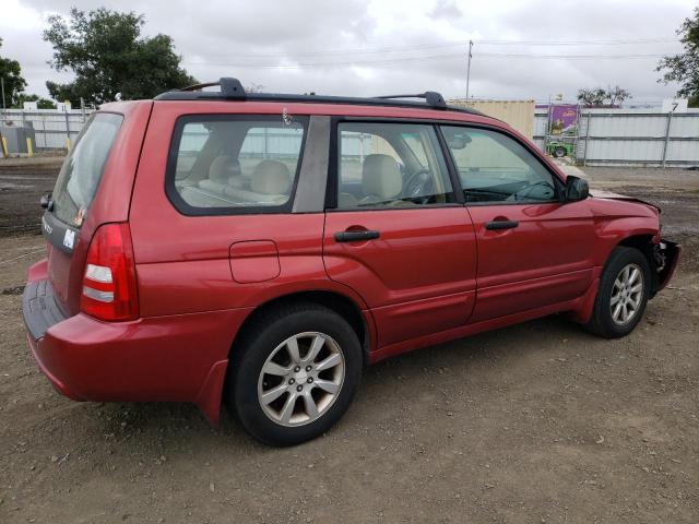 JF1SG65625H737669 - 2005 SUBARU FORESTER 2.5XS RED photo 3