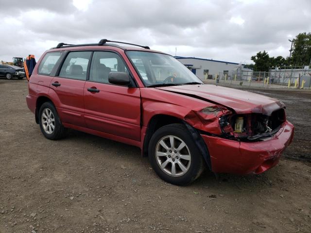 JF1SG65625H737669 - 2005 SUBARU FORESTER 2.5XS RED photo 4