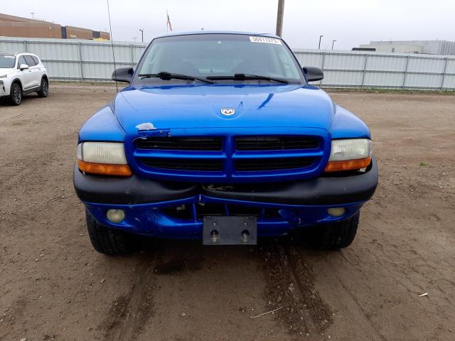 1B7GG2AN81S103186 - 2001 DODGE DAKOTA QUAD BLUE photo 5