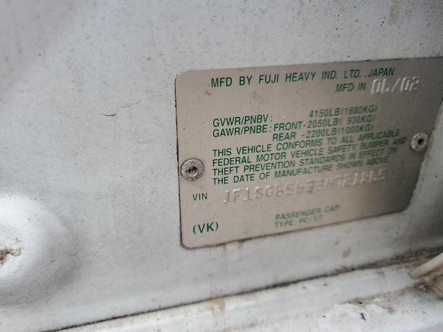 JF1SG65633H721865 - 2003 SUBARU FORESTER 2.5XS Blanc photo 13