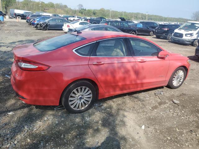 3FA6P0LU8FR141918 - 2015 FORD FUSION SE HYBRID RED photo 3