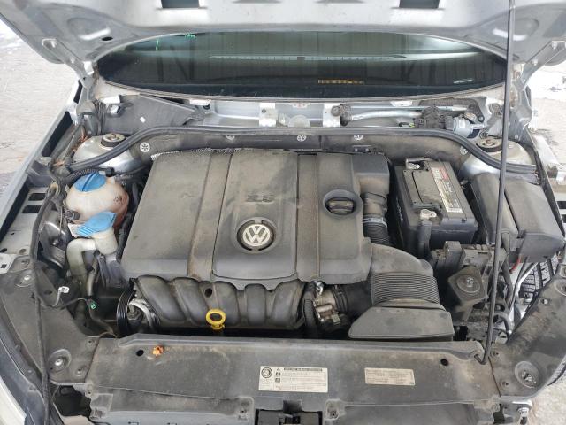 3VWDX7AJ4DM442597 - 2013 VOLKSWAGEN JETTA SE SILVER photo 11