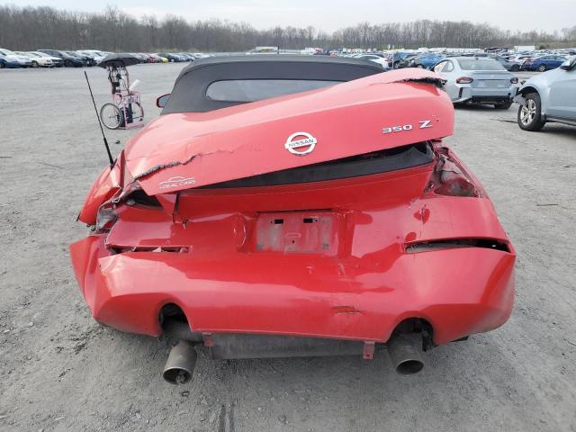 JN1BZ36A08M851125 - 2008 NISSAN 350Z ROADSTER RED photo 6