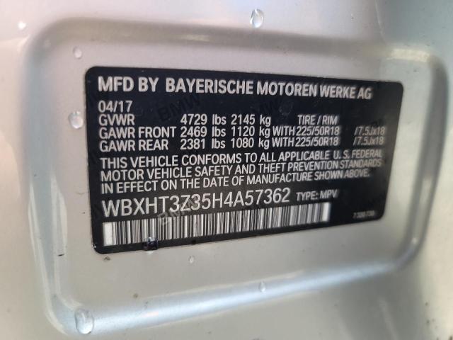 WBXHT3Z35H4A57362 - 2017 BMW X1 XDRIVE28I SILVER photo 14