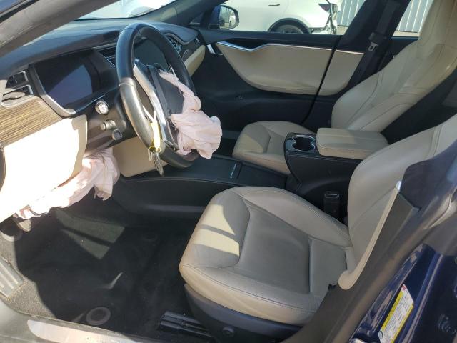5YJSA1E11GF175138 - 2016 TESLA MODEL S BLUE photo 7