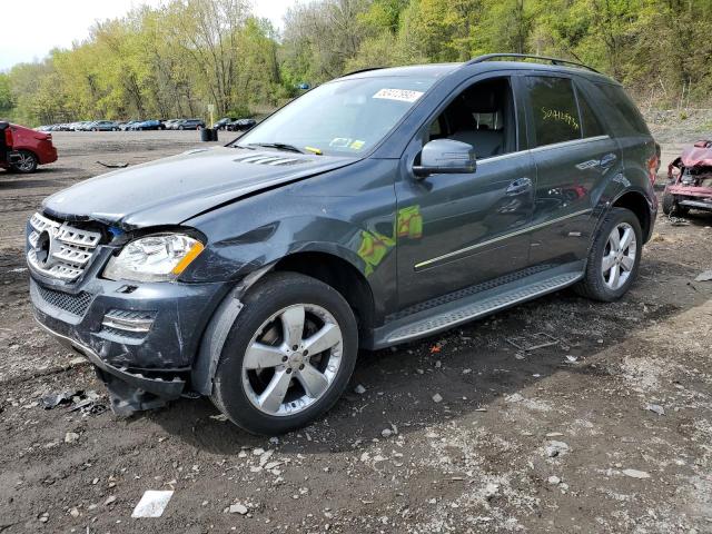 4JGBB8GB7BA735110 - 2011 MERCEDES-BENZ ML 350 4MATIC BLACK photo 1