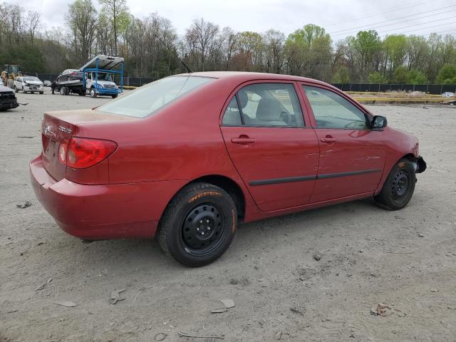 2T1BR32E48C867847 - 2008 TOYOTA COROLLA CE RED photo 3