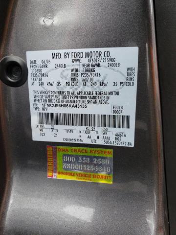 1FMCU96H06KA43135 - 2006 FORD ESCAPE HEV GRAY photo 13