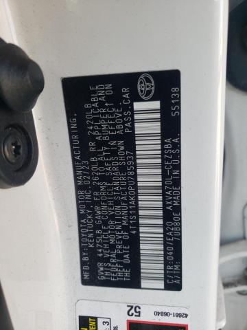 4T1S11AK0PU785937 - 2023 TOYOTA CAMRY SE NIGHT SHADE WHITE photo 13