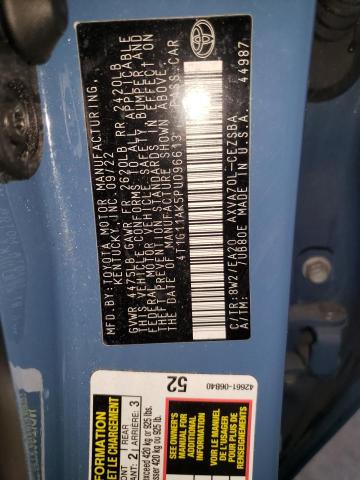 4T1G11AK5PU096613 - 2023 TOYOTA CAMRY SE NIGHT SHADE BLUE photo 13