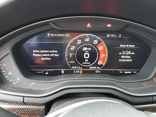 WAUR4AF54JA036352 - 2018 AUDI S5 PRESTIGE BLACK photo 9